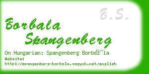 borbala spangenberg business card